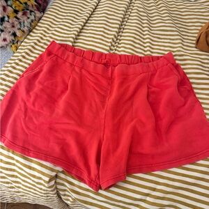 aerie Coral-Red trouser Pull-On Shorts